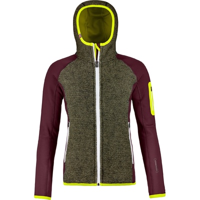 Ortovox Fleece Plus Classic Knit Hoody Dark Wine