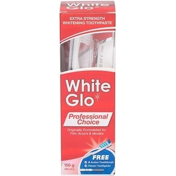 White Glo Professional Choice zubná kefka + bieliaca pasta 100 ml + medzizubné kefky darčeková sada