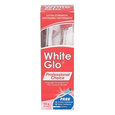 White Glo Professional Choice zubná kefka + bieliaca pasta 100 ml + medzizubné kefky darčeková sada