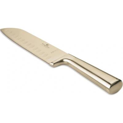 Pro-Tech shop Nôž santoku nerezový so zlatou povrchovou úpravou 17,5cm 55069