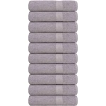 vidaXL Кърпи за баня FROGN 10 бр. Сиви 100x150 см 360 г/м2 (136838)