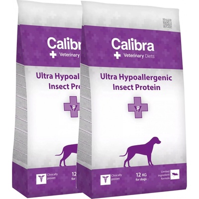 Calibra Vet Diet Dog Ultra Hypoallergenic Insect 2 x 12 kg