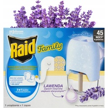 Raid Family elektrický odparovač s tekutou náplňou proti komárom 30 nocí 21 ml