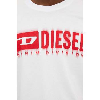 Diesel Памучна тениска Diesel T-ADJUST-Q7 в бяло с принт A15398.0GRAI (A15398.0GRAI)