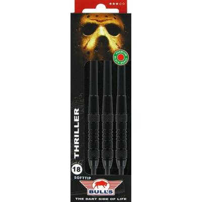 Bull's Thriller Black Brass Soft Tip Šipky 18g