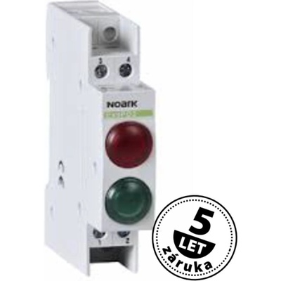 Noark 230V AC/DC, 1 žlutá LED a 1 bílá LED Ex9PD2yw 230V AC/DC /102513/