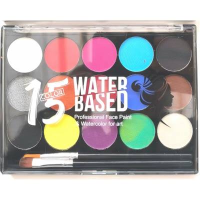 Norimpex barvy na obličej 15 barev 2 štětce základní barvy – Zbozi.Blesk.cz