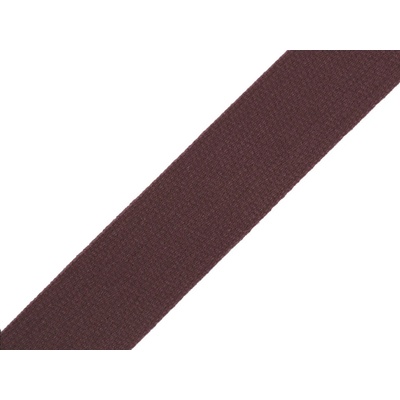 Popruh bavlněný 490011/7930 tmavě hnědý, šíře 3cm (popruh v metráži)