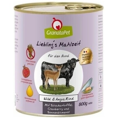 GranataPet Zverina & angus hovädzie mäso 400 g