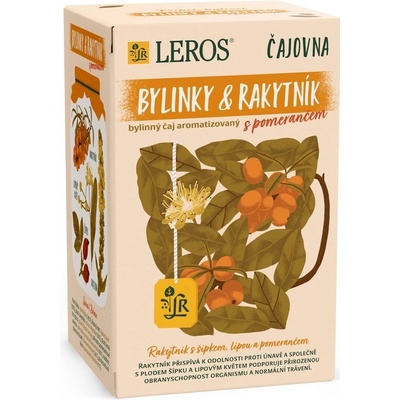 Leros Rakytník a pomeranč Čajovna 20 x 2 g