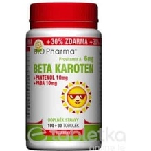 Bio Pharma Beta karotén 6 mg 100+30 kapsúl