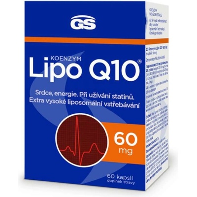 GS Koenzym Lipo Q10 60 mg 60 kapslí