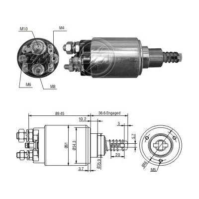 Spínač startéru ZM - Bosch 0331402106