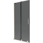 Mexen Velar L параван за вана 2-крила плъзгащ се 90 x 150 cm, графит, четкан никел - 896-090-003-41-97 (896-090-003-41-97)