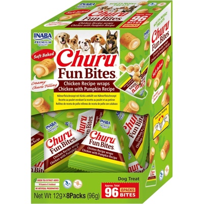 Churu Dog Fun Bites Chicken wraps Chick&Pumpk8 x 12 g