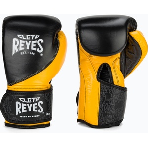 Cleto Reyes Боксови ръкавици Cleto Reyes High Precision Training Leather black/yellow