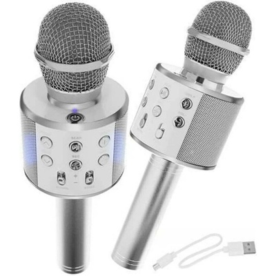 Izoxis 22188 Karaoke bluetooth mikrofon stříbrná