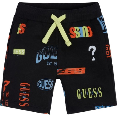 Guess Къси спортни панталони с цветни надписи за момче Guess