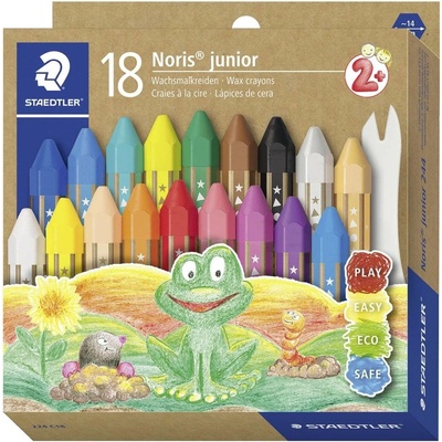 Staedtler Noris Junior pastelky hrubé šesťhranné 18 rôznych farieb