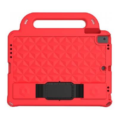 Устойчив кейс от пяна за деца с място за Apple Pencil за iPad 9, 7" (2017/2018) / Air 1 / 2 / Pro 9, 7" - червен (69796)