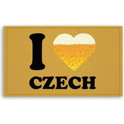 Fotoobraz 120x70 cm velký I love czech beer