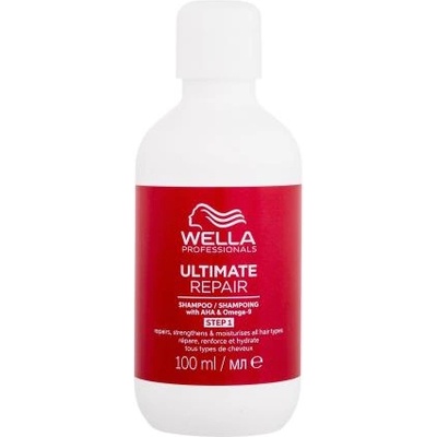 Wella Ultimate Repair Shampoo 100 ml шампоан за деликатно измиване на изтощена коса за жени