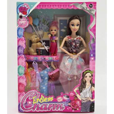 Armtoys КУКЛА С ДЕТЕ, КУЧЕ И ДРЕХИ В КУТИЯ