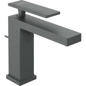 Hansgrohe Tecturis E - Смесител за умивалник със сифон, CoolStart, EcoSmart+, матиран черен хром 73014340 (73014340)