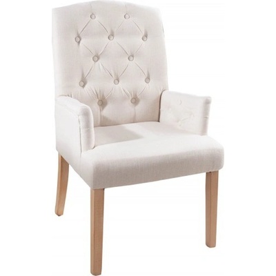 Ainnde Castle s područkami béžová strukturovaná látka 2 ks