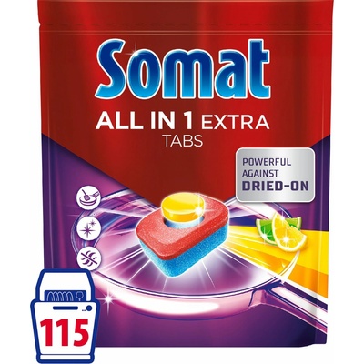Somat All in1 Extra Lemon kapsle do myčky 115 ks – Hledejceny.cz