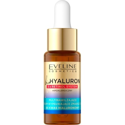 Eveline Cosmetics Bio Hyaluron 3x Retinol System попълващ серум против бръчки 18ml