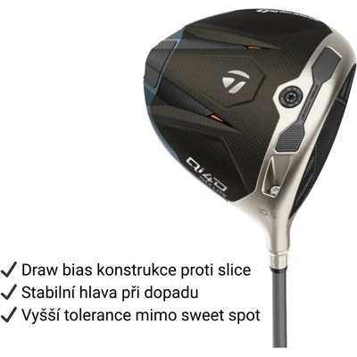 TaylorMade Qi4D pánský driver pravé 10.5° Stiff