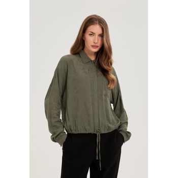 Moodo Оливкова вискозна риза Moodo Moodo | Zelen | ЖЕНИ | XS