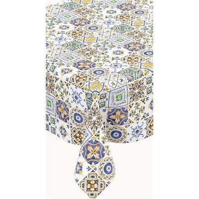 Impol Trade Ubrus PVC 191A Maroccan modro-žlutý návin 20 mx140 cm