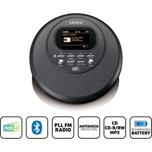 Lenco CD-500BK - Дискман с Bluetooth и радио DAB+/FM (081957)
