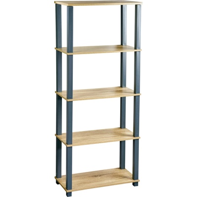 KESPER KESPER Policový regál Blue 5 políc, plast, MDF, 60 x 147 x 29 cm