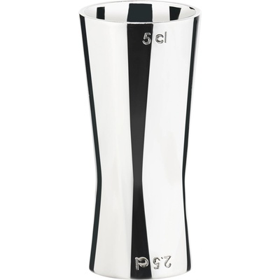 Zone Барманска чаша за измерване ROCKS 25 / 50 ml, сребърен, неръждаема стомана, Зона Дания (ZO332096)