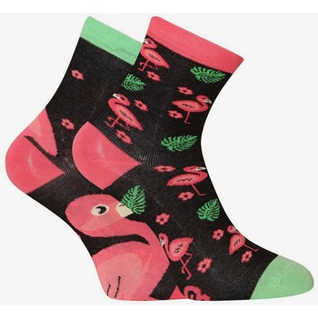 Dedoles Розово-черни детски чорапи Dedoles Flamingos Dedoles | Cheren | Момичешки | 23-26