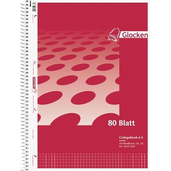 Brunnen Glocken A4 80l сгъваем кариран тефтер със спирала 5067828 (5067828)