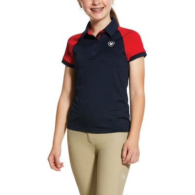 Ariat Детска блуза с яка Ariat Team Polo Shirt Junior Girls - Navy