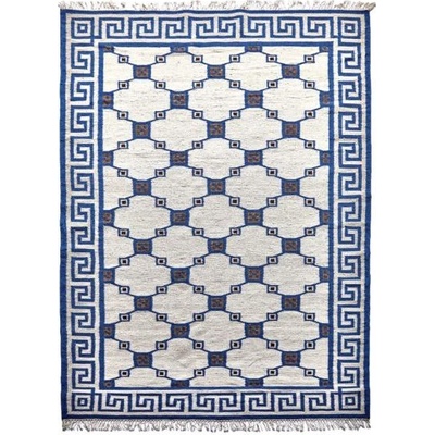 Diamond Carpets Geo DESP P82 Silver Blue Modrá