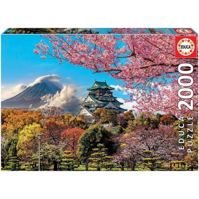 Educa Пъзел Educa от 2000 части - Замък в Осака, Япония (EDU19276)