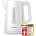 Philips kettle - 1.7 L capacity with control display, pirouette base, white (HD9318/00)