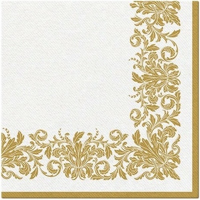 PAW Airlaid AAN007309 Golden Ornament servítka 40x40cm