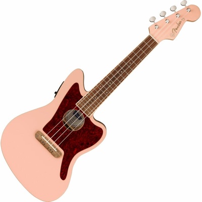 Fender Fullerton Jazzmaster Uke Концертно укулеле Shell Pink