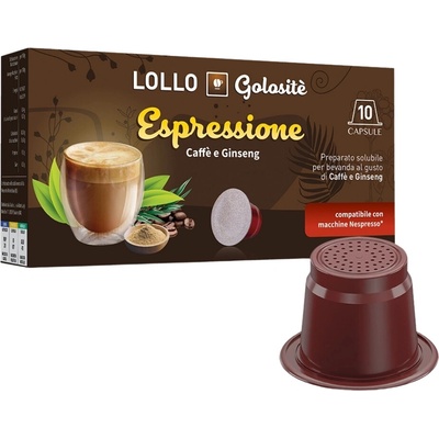 Lollo caffé Ženšenová káva kapsule do NESPRESSO 10 ks