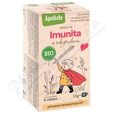 Apotheke BIO Dětský čaj Imunita rakytník 20 x 1.5g