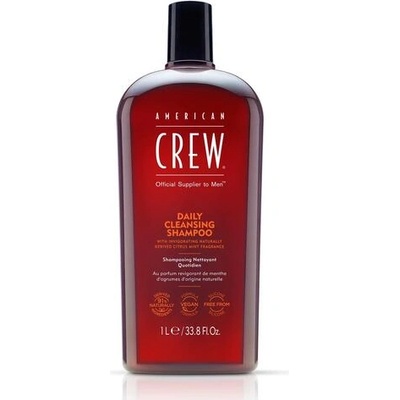 American Crew Daily Cleansing Shampoo 1000 ml (33.8 oz) - почистващ шампоан за мъже, за нормална до мазна коса