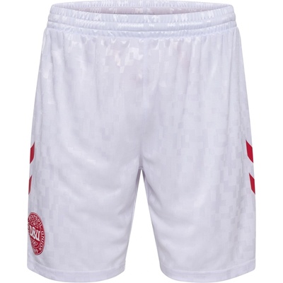 Hummel Къси панталони Hummel Men's Denmark Home International Replica Football Shorts - White/Red