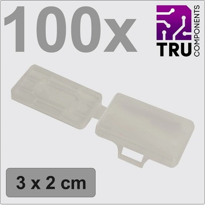 TRU COMPONENTS TC-12888604 T24CA083 ochranný štítek Potisknutelná plocha: 18 x 30 mm transparentní Počet markerů: 100 10